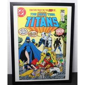 The New Teen Titans #2 Framed 12x16 Deathstroke Cover Art by Pérez | DC Comics
